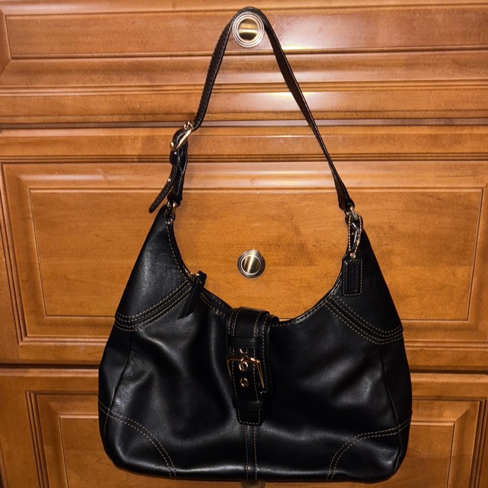 Coach Black Hobo Bag